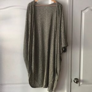 American Apparel Grey Draped Cardigan